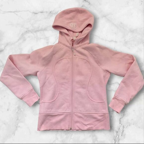 Lululemon Size 10 Light Pink Full Zip Scuba - Picture 1 of 5